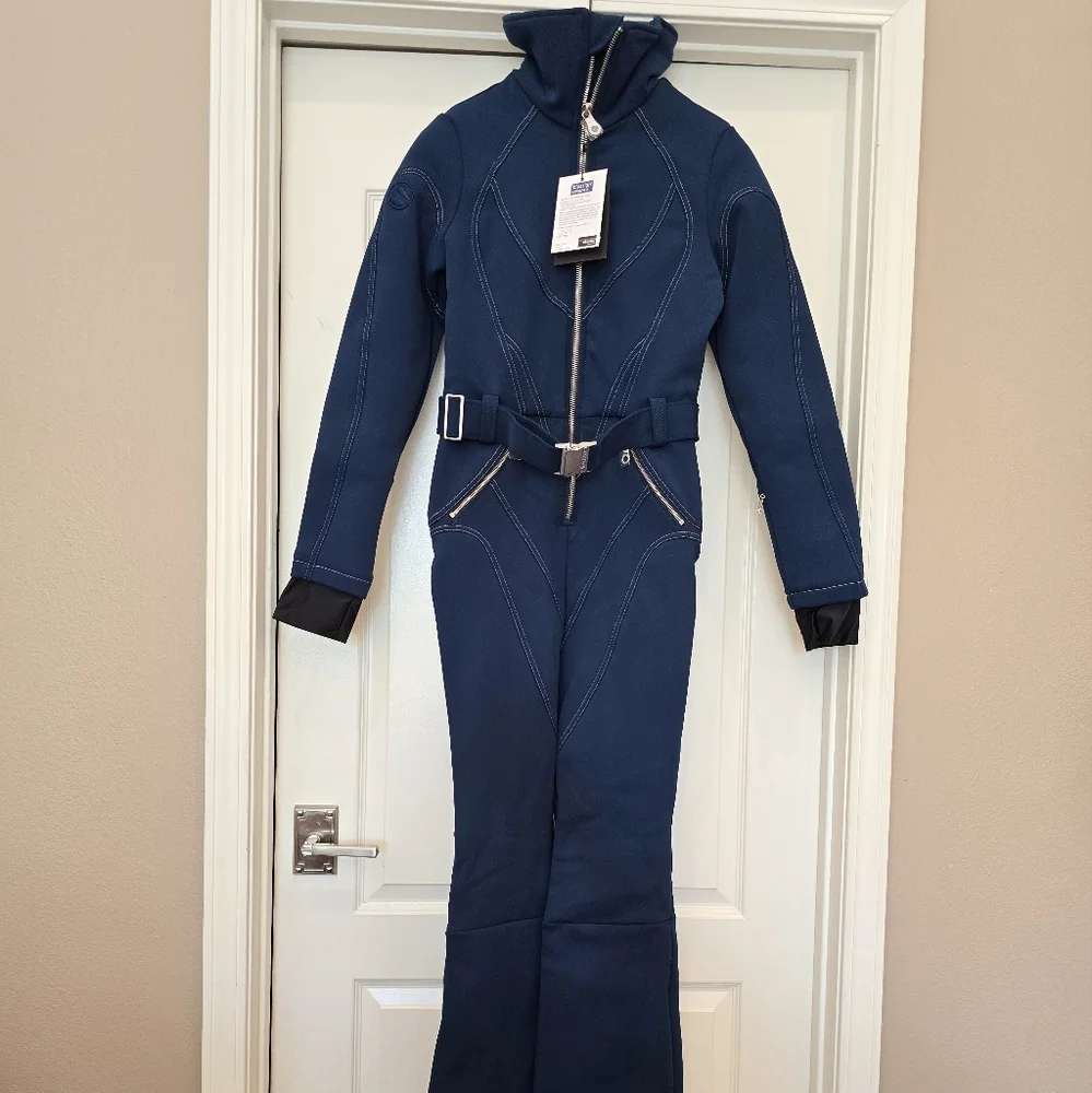 Chic Blue Belted Jumpsuit - Picture 10 of 16